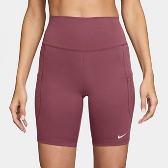 Women's Nike One 8 in High-Waisted Pocketed Biker Shorts