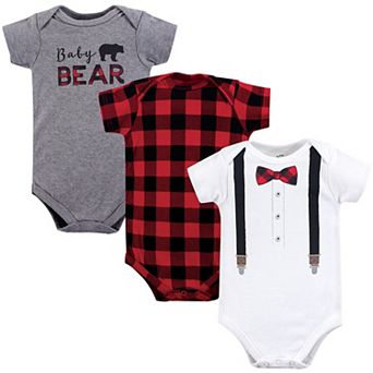 Baby Boy Cotton Bodysuits 3 pk