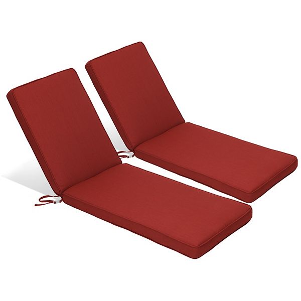 Aoodor Chaise Lounge Cushion Set Of 2