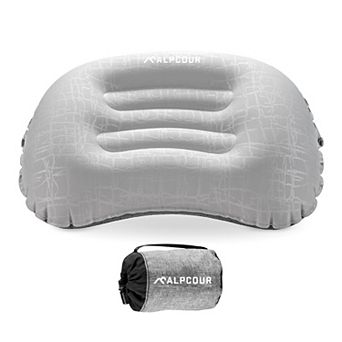 Alpcour Ultralight Inflatable Camping Pillow - Compact Travel Essential with Carry Case