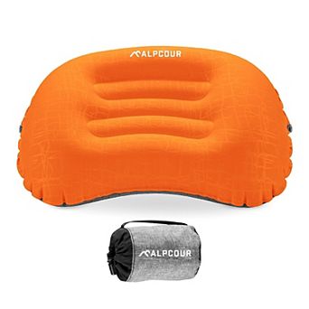 Alpcour Ultralight Inflatable Camping Pillow - Compact Travel Essential with Carry Case