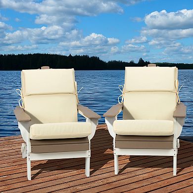 Aoodor Patio High Back Chair Cushions Set of 4,  46x21x4 Inches(Only Cushions)