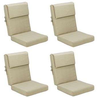 Aoodor Patio High Back Chair Cushions Set of 4, 46x21x4 Inches(Only Cushions)