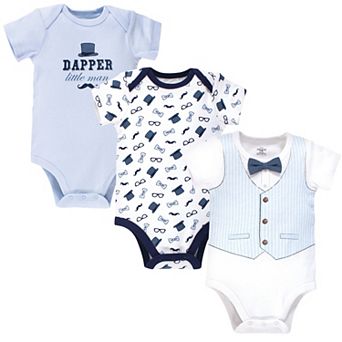 Baby Boy Cotton Bodysuits 3 pk