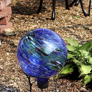 Sunnydaze Set of 2 10" Glass Outdoor Gazing Ball Globes