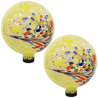 Sunnydaze Gazing Globe Glass Garden Ball - 10" Diameter