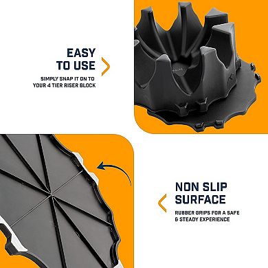 Alpcour Bike Trainer 4-Tier Riser Block Extender