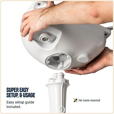 Alpcour 17L Portable Camping Sink Foot Pump Operated Hygiene Station with Towel Rack and Soap Dispenser