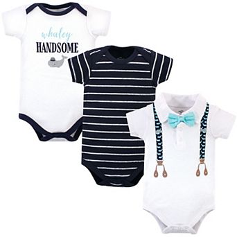 Baby Boy Cotton Bodysuits 3 pk