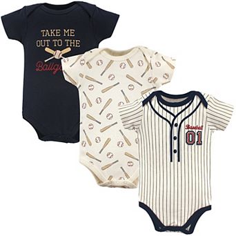 Baby Boy Cotton Bodysuits 3 pk