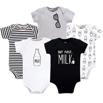 Baby Boy Cotton Bodysuits 5 pk