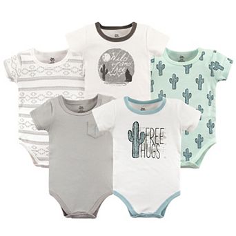 Baby Boy Cotton Bodysuits 5 pk