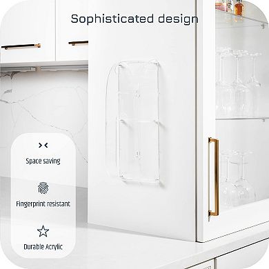 Manterio Wall-Mounted Bag Organizer - Durable, Smudge and Fingerprint Resistant