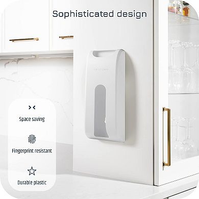 Manterio Wall-Mounted Bag Organizer - Durable, Smudge and Fingerprint Resistant