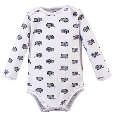 Baby Boy Organic Cotton Long-Sleeve Bodysuits 5pk