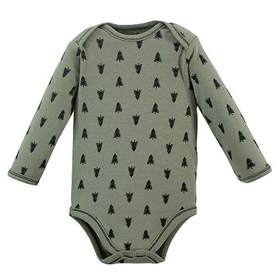 Baby Boy Organic Cotton Long-Sleeve Bodysuits 5pk
