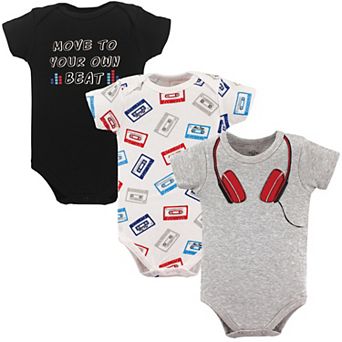Baby Boy Cotton Bodysuits 3 pk