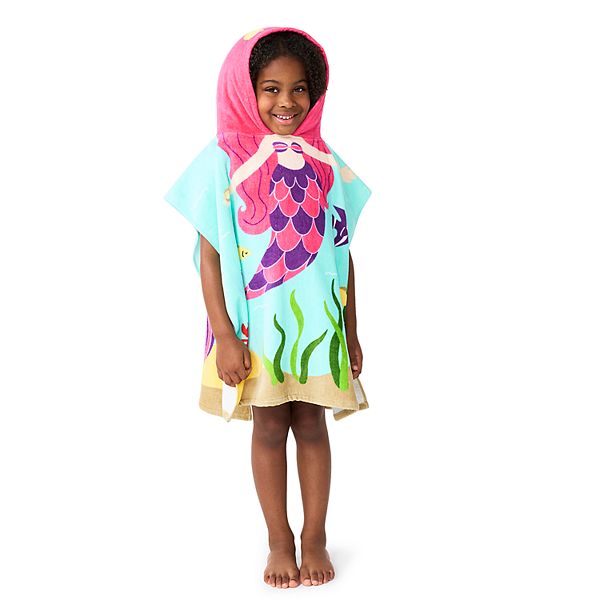Mermaid Print Kantha Poncho Top
