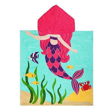 Mermaid Hooded Towel Poncho by The Big One Kids™