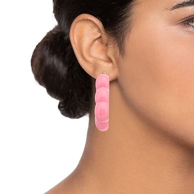 Dominique Renée Pink Hoop Earrings