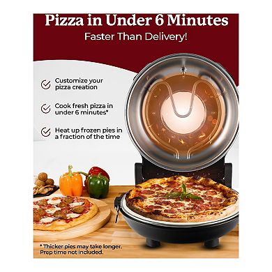 Granitestone 12 in. Ceramic Bake Stone Electric Pizza Oven