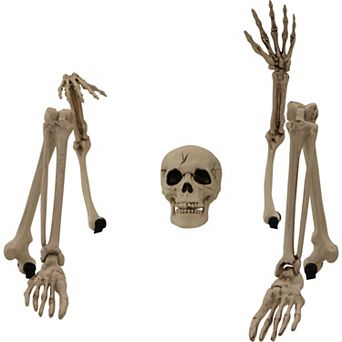 Ground Breaking Skeleton Garden Stakes Outdoor Halloween Lawn Decor