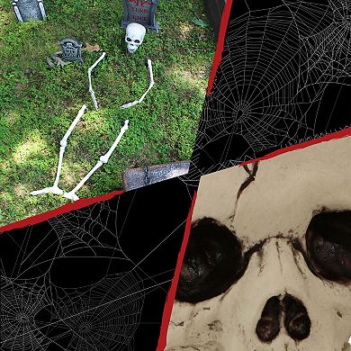 Ground Breaking Skeleton Garden Stakes Outdoor Halloween Lawn Decor