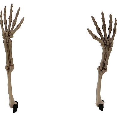 Ground Breaking Skeleton Garden Stakes Outdoor Halloween Lawn Decor