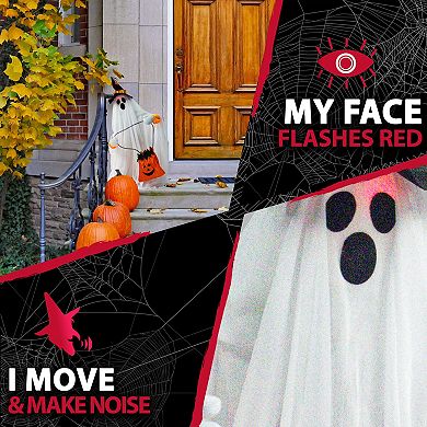 27" Animatronic Ghost with Lights and Music Halloween Decoration