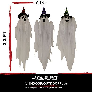 Set of 3 Hanging Ghosts Halloween Decorations