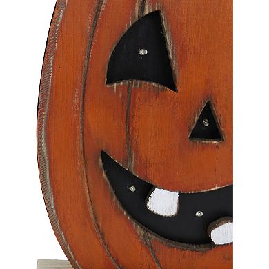 18" Pumpkin Battery Operated Centerpiece Halloween Tabletop Decoration