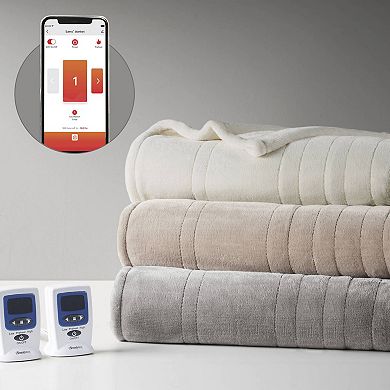 Beautyrest Microplush WiFi Enabled Heated Blanket