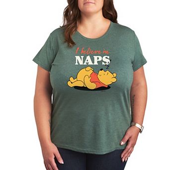 Disney's Winnie The Pooh Plus I Believe In Naps Graphic Tee