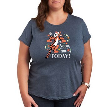 Disney's Winnie The Pooh Tigger Plus Nope Not Today Graphic Tee