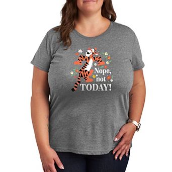 Disney's Winnie The Pooh Tigger Plus Nope Not Today Graphic Tee