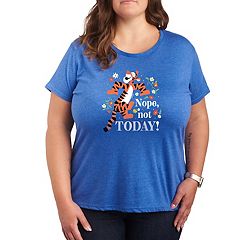 Disney 100 Womens Plus Size T-Shirt Mickey Elsa Simba Nemo Dumbo AOP (Blue,  1X) at  Women's Clothing store