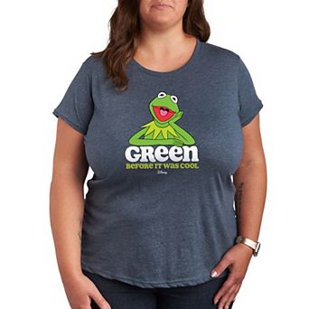 Disney's The Muppets Kermit Plus Green Before It Was Cool Graphic Tee