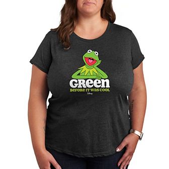 Disney's The Muppets Kermit Plus Green Before It Was Cool Graphic Tee