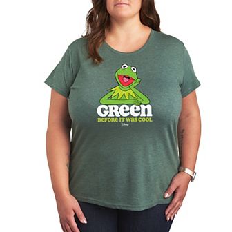Disney's The Muppets Kermit Plus Green Before It Was Cool Graphic Tee