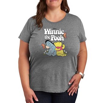 Disney's Winnie The Pooh Eeyore and Pooh Plus Retro Graphic Tee