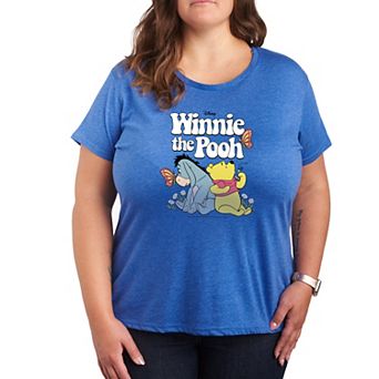 Disney's Winnie The Pooh Eeyore and Pooh Plus Retro Graphic Tee
