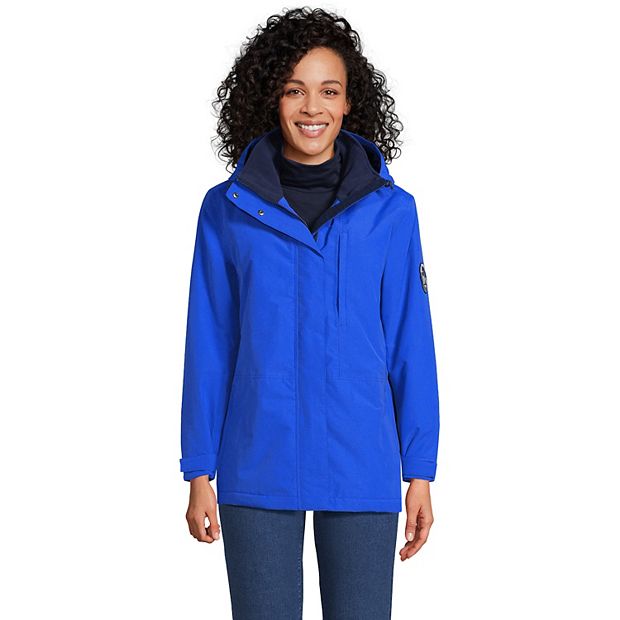 Lands end petite rain on sale jackets