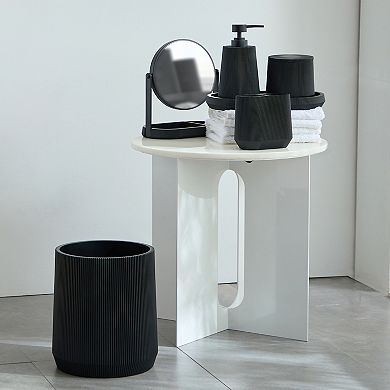 Sonoma Goods For Life Black Resin Wastebasket