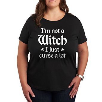 Plus Size I'm Not A Witch Graphic Tee