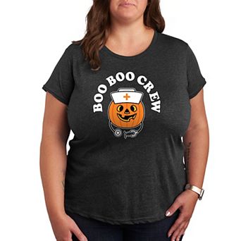 Plus Size Boo Boo Crew Graphic Tee