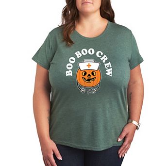 Plus Size Boo Boo Crew Graphic Tee