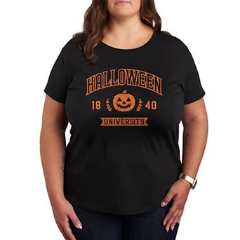 Plus Size Halloween University Graphic Tee