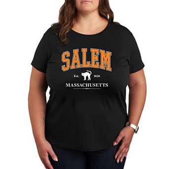 Plus Size Collegiate Salem Massachusetts Graphic Tee