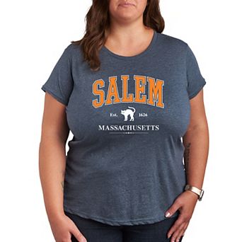 Plus Size Collegiate Salem Massachusetts Graphic Tee
