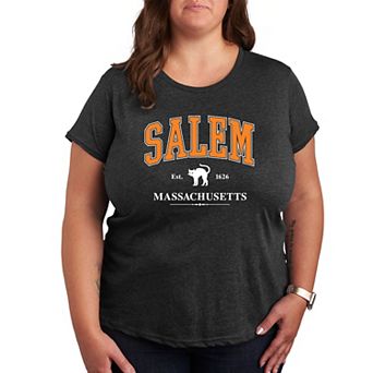 Plus Size Collegiate Salem Massachusetts Graphic Tee